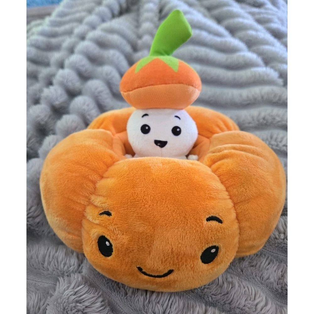 American Greetings Halloween Pumpkin and‎ Ghost Boo Plush Set Orange White